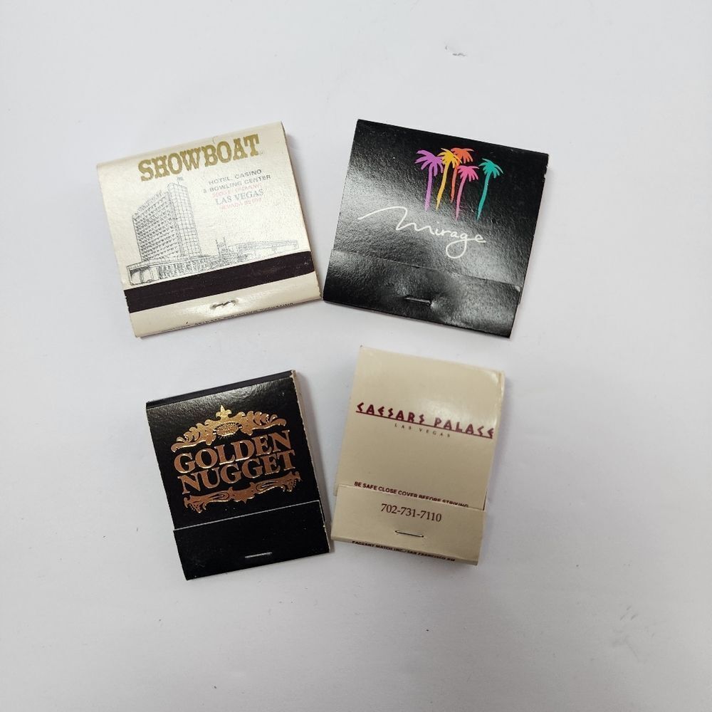 Vintage Lot Of 4 Las Vegas Casino Matchbooks